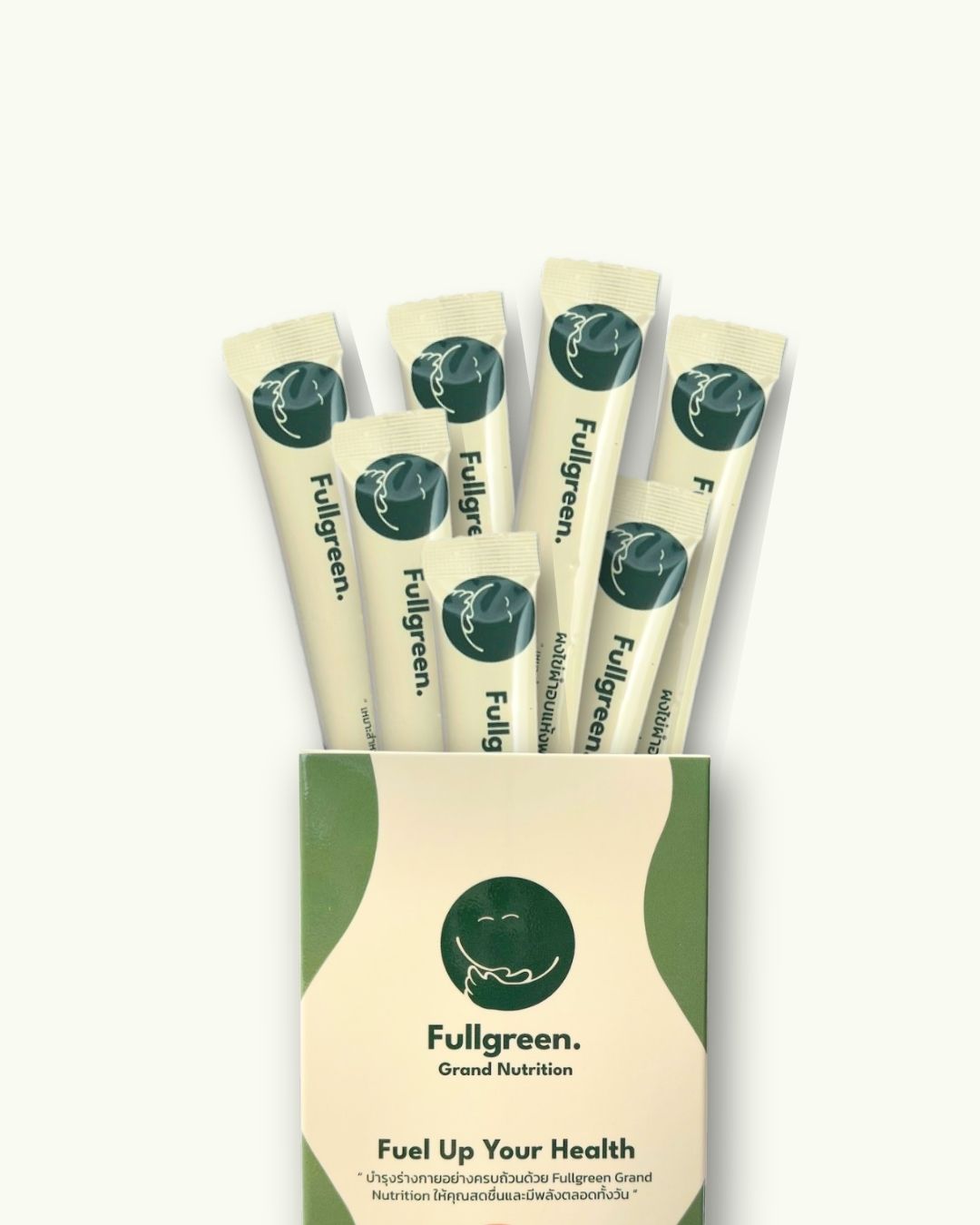 Fullgreen dried Wolffia powder — mixed in a drink